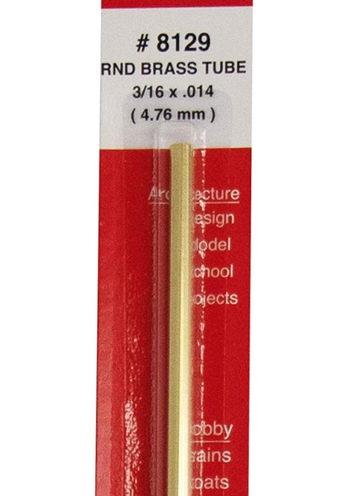 K & S Precision Metals 8129 3/16" x 12" Round Brass Tube - Image 2